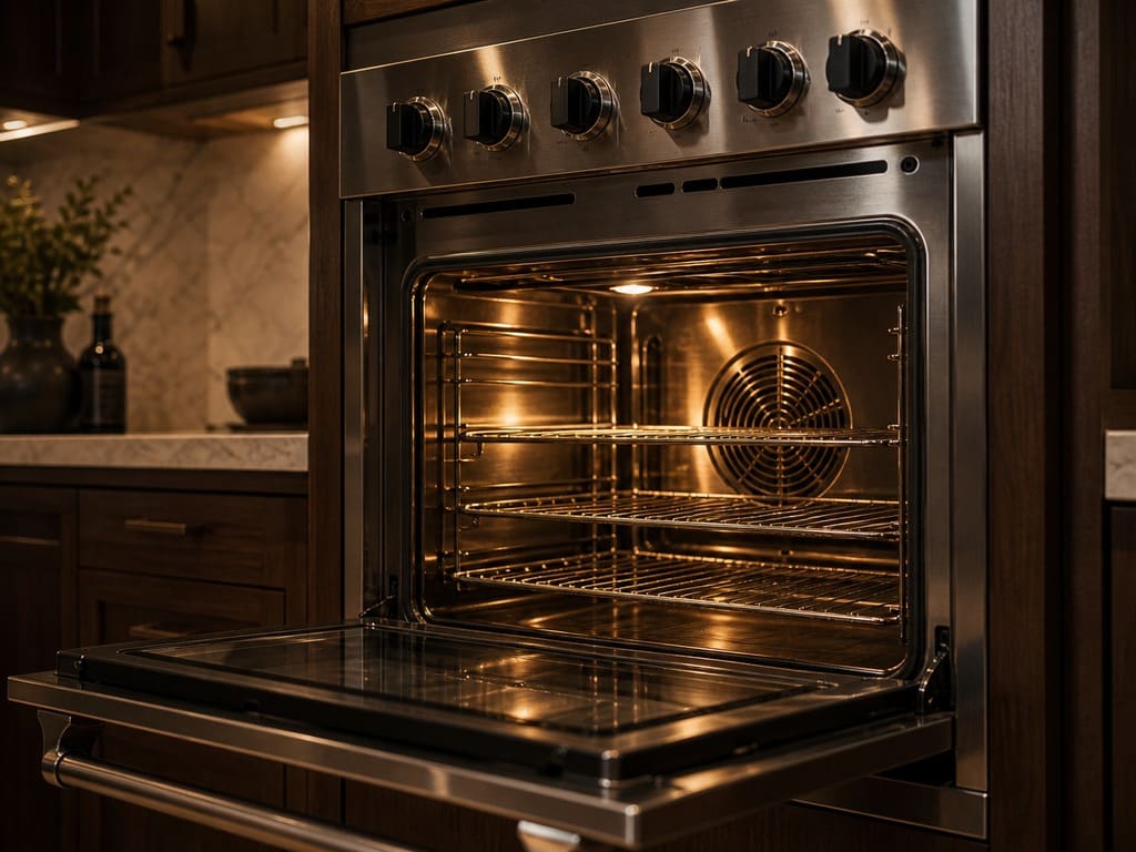 Viking wall oven cavity serviced in a Morgan Hill kitchen